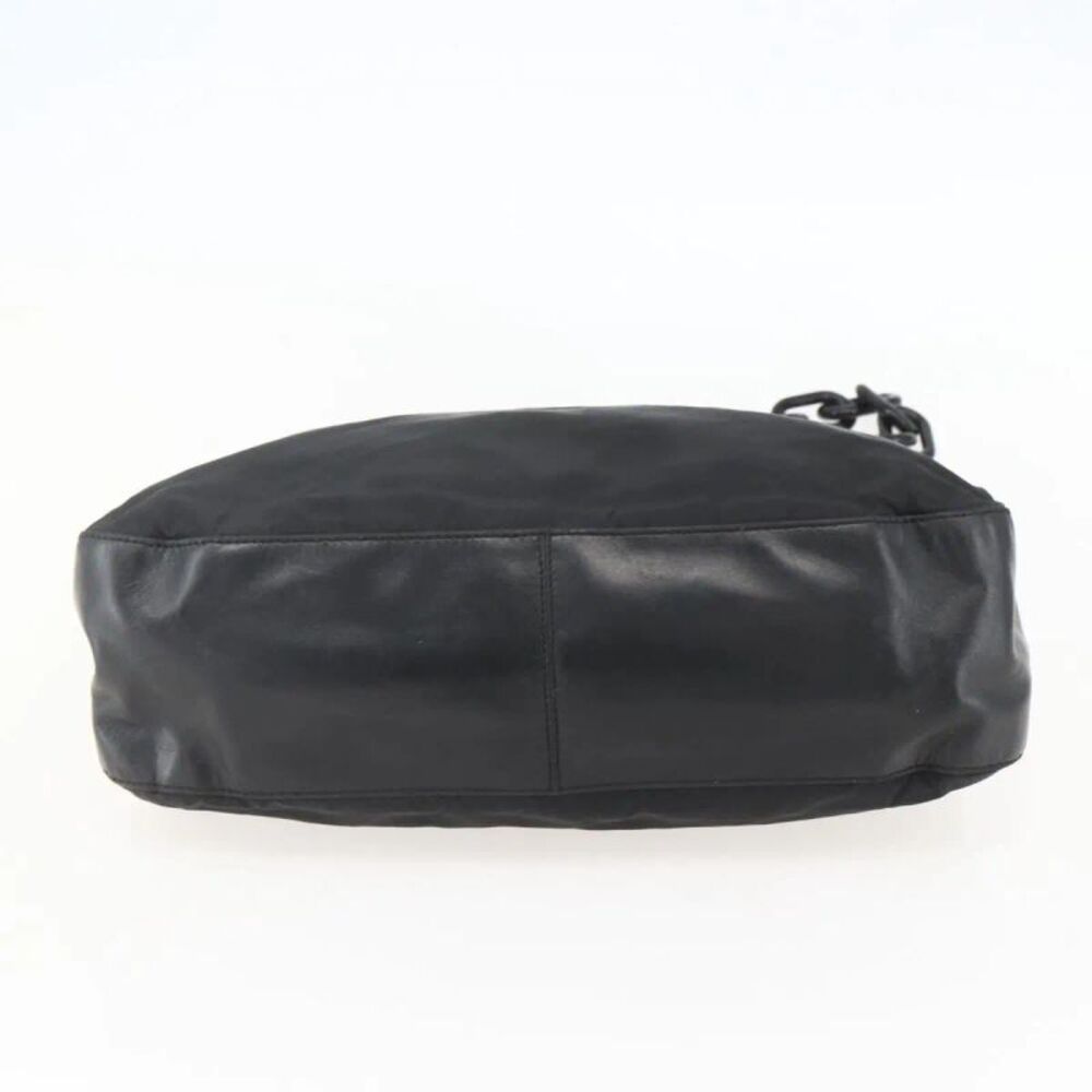 Prada Chain Tessuto Black Nylon Shoulder Bag Bag - Picture 16 of 16